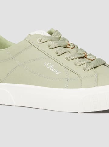 s.Oliver Sneakersy w kolorze zielonym
