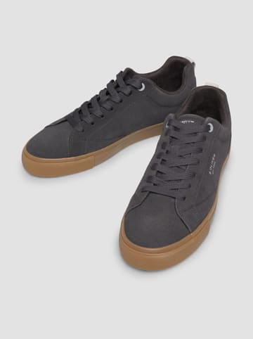 s.Oliver Leder-Sneakers in Anthrazit