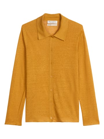 Marc O'Polo Linnen vest mosterdgeel