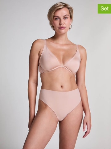 Hunkemöller 2-delige set: taillestrings beige