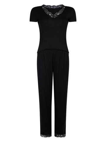 Hunkemöller Pyjama in Schwarz