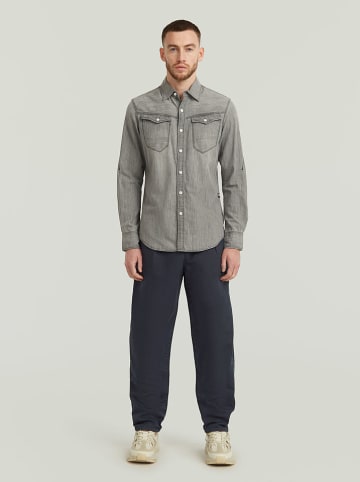 G-Star Koszula dżinsowa w kolorze szarym
