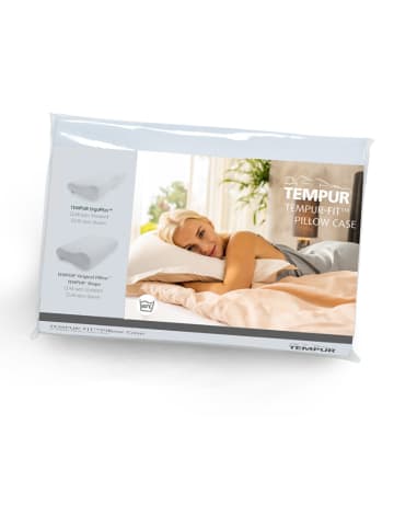 Tempur Jersey kussensloop "Ombracio" wit - (L)56 x (B)48 cm