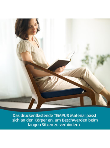 Tempur Zitkussen blauw - (L)42 x (B)40 cm