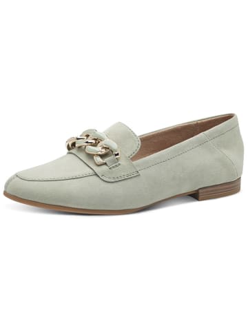 s.Oliver Leder-Slipper in Hellgrün