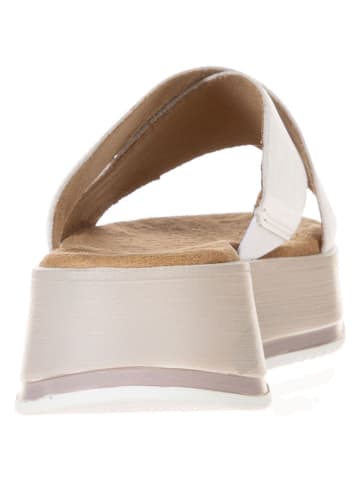 s.Oliver Leren slippers wit