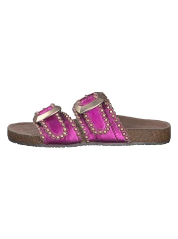 s.Oliver Leren slippers paars