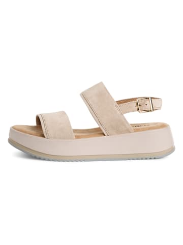 s.Oliver Leren haksandalen beige
