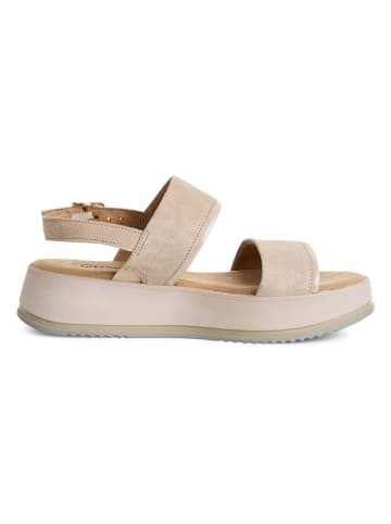 s.Oliver Leren haksandalen beige