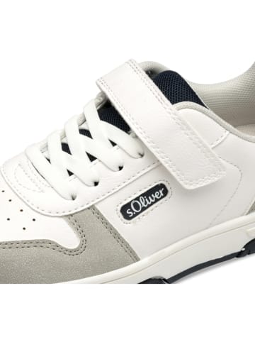 s.Oliver Sneakers wit/taupe
