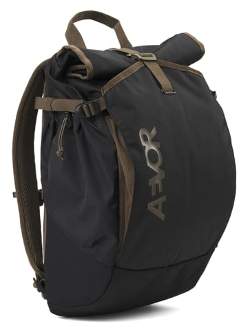 AEVOR Plecak "Roll Pack" w kolorze oliwkowo-czarnym - 30 x 51 x 16 cm