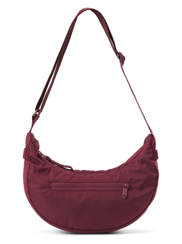 PinqPonq Umhängetasche "Krumm Small" in Bordeaux - (B)30 x (H)23 x (T)10 cm
