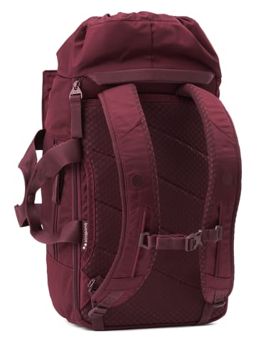 pingpong Rucksack "Blok Medium" in Bordeaux - (B)30 x (H)44 x (T)24 cm