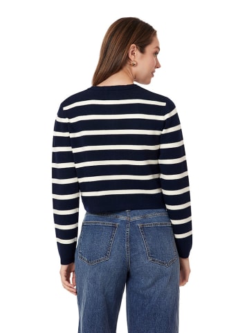 Scotch & Soda Cardigan in Dunkelblau/ Weiß