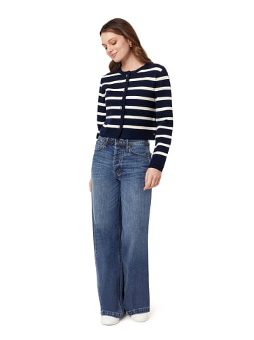 Scotch & Soda Cardigan in Dunkelblau/ Weiß