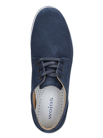 Wojas Skórzane trzewiki w kolorze granatowym