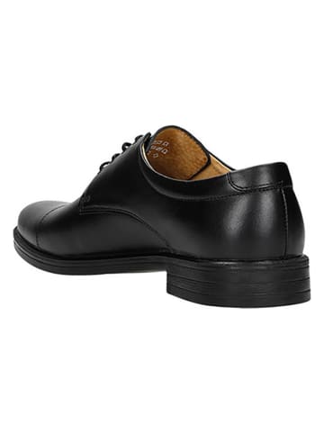 Wojas Leren veterschoenen zwart