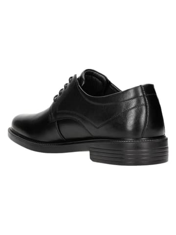 Wojas Leren veterschoenen zwart