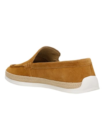 Wojas Skórzane mokasyny w kolorze jasnobrązowym