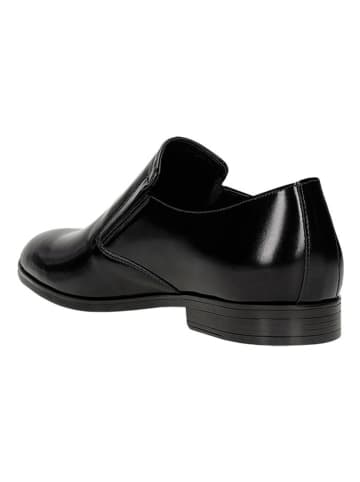 Wojas Leder-Slipper in Schwarz