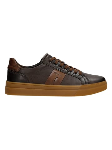 Wojas Leder-Sneakers in Braun
