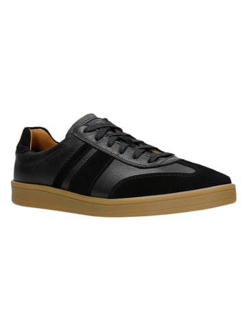 Wojas Leder-Sneakers in Schwarz