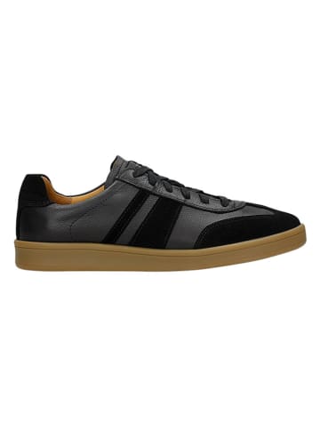 Wojas Leder-Sneakers in Schwarz