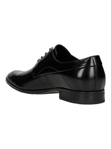 Wojas Skórzane trzewiki w kolorze czarnym