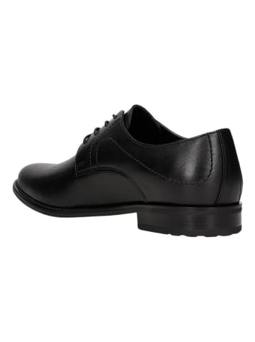 Wojas Skórzane trzewiki w kolorze czarnym