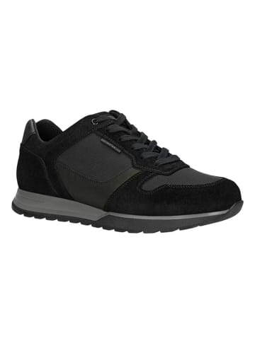 Wojas Leder-Sneakers in Schwarz
