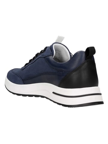 Wojas Skórzane sneakersy w kolorze granatowym