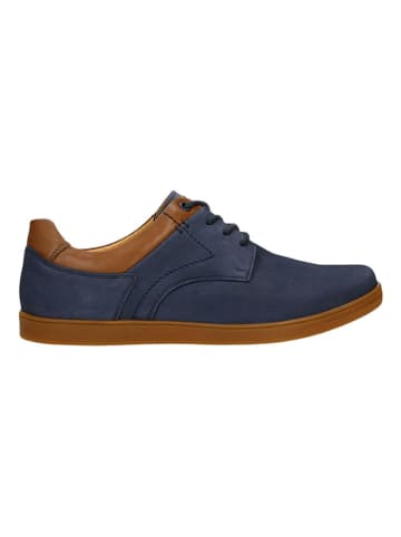 Wojas Leren veterschoenen donkerblauw/lichtbruin