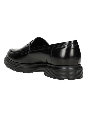 Wojas Leren mocassins zwart