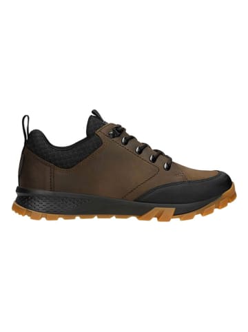 Wojas Leren sneakers bruin/zwart