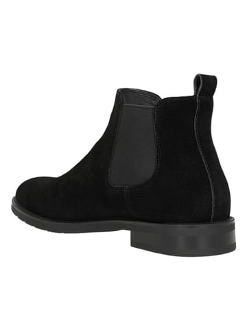Wojas Leren chelseaboots zwart