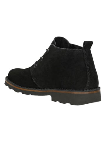 Wojas Leder-Schnürschuhe in Schwarz