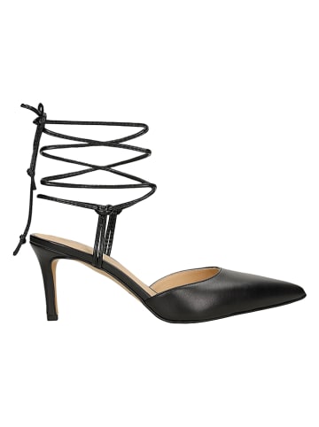 Wojas Skórzane czółenka w kolorze czarnym