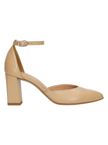 Wojas Leder-Pumps in Hellbraun