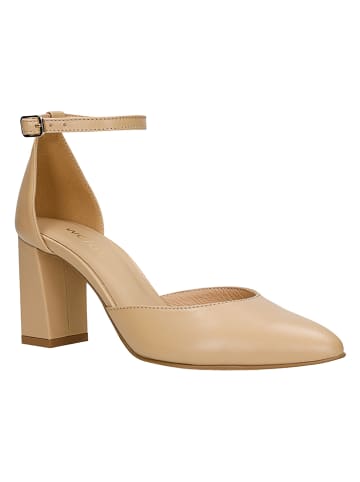 Wojas Leder-Pumps in Hellbraun