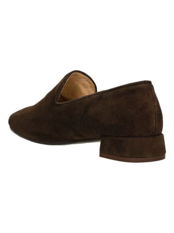 Wojas Leder-Slipper in Braun
