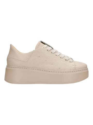 Wojas Leren sneakers beige