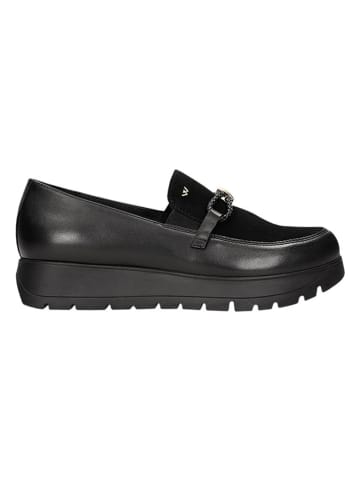 Wojas Leder-Slipper in Schwarz