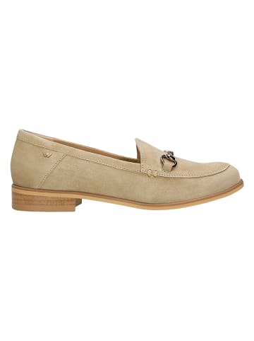 Wojas Leren mocassins beige