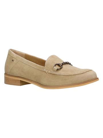 Wojas Leren mocassins beige