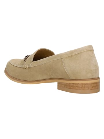 Wojas Leren mocassins beige