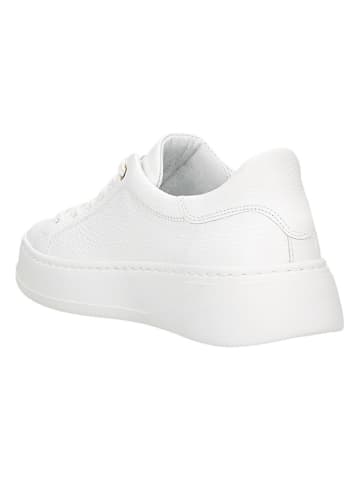 Wojas Skórzane sneakersy w kolorze białym