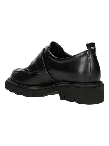 Wojas Skórzane mokasyny w kolorze czarnym