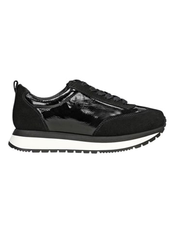 Wojas Leder-Sneakers in Schwarz