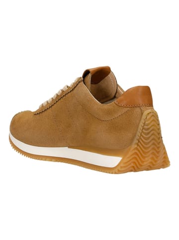 Wojas Skórzane sneakersy w kolorze jasnobrązowym