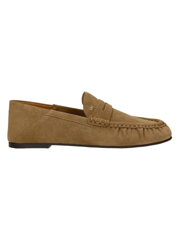 Wojas Leren mocassins beige
